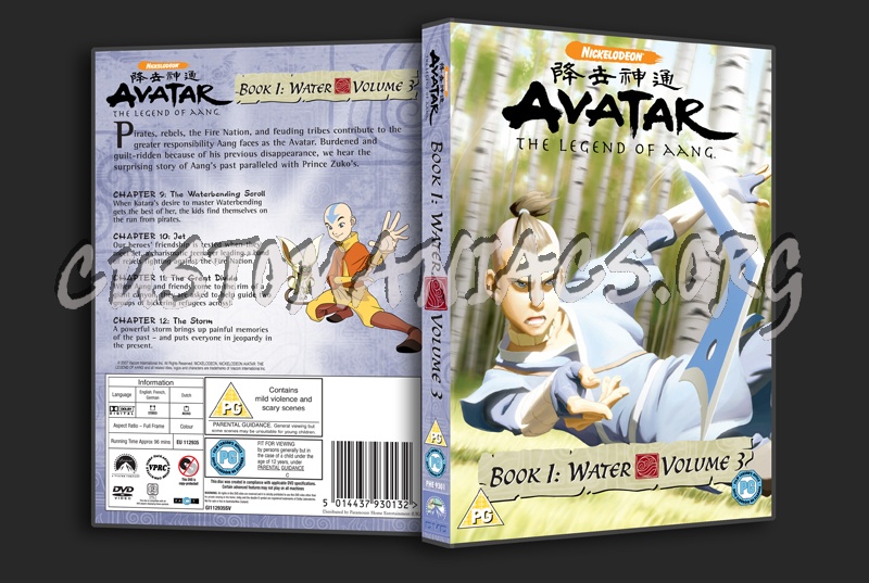 Avatar Book 1 Volume 3 dvd cover