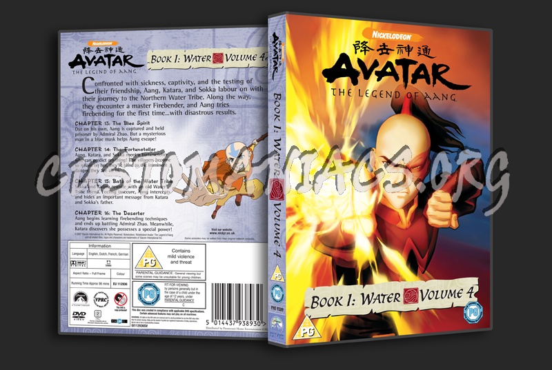 Avatar Book 1 Volume 4 dvd cover