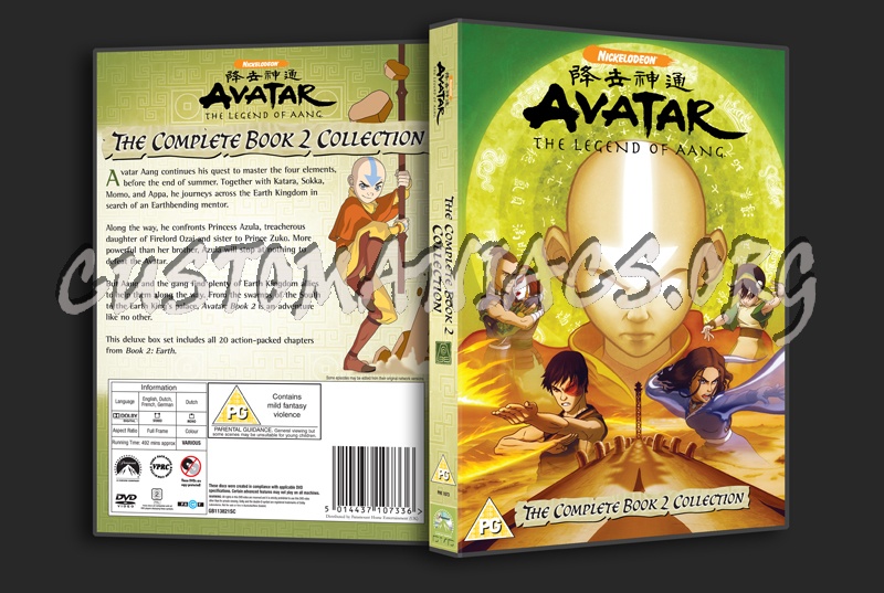 Avatar The Complete Book 2 dvd cover