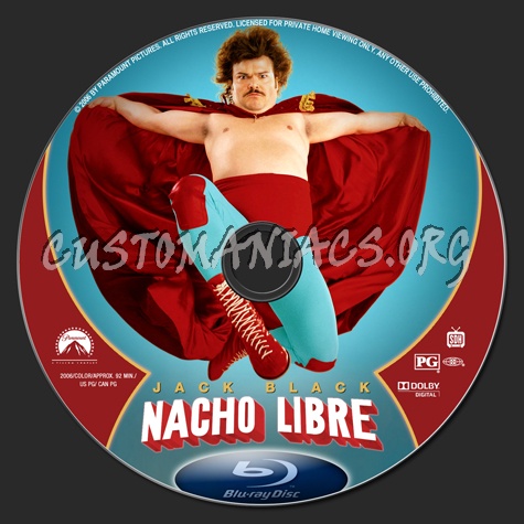 Nacho Libre blu-ray label