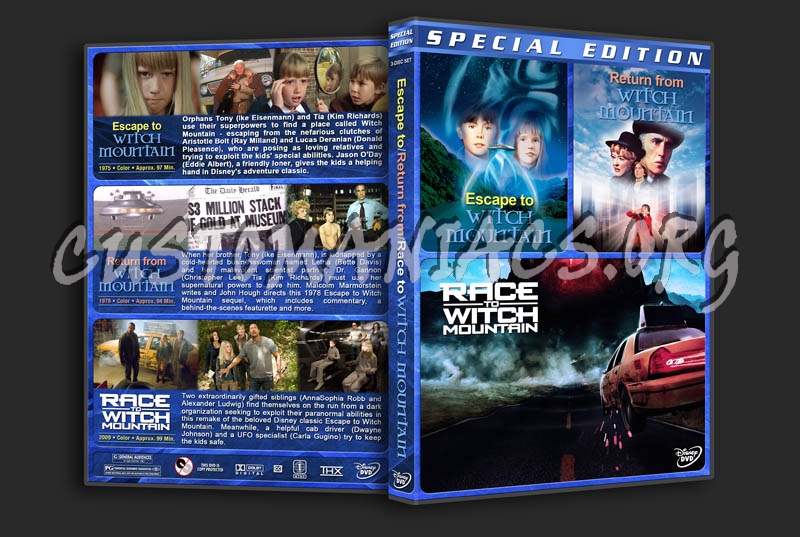 Escape to / Return from / Race to Witch Mountain Triple dvd cover