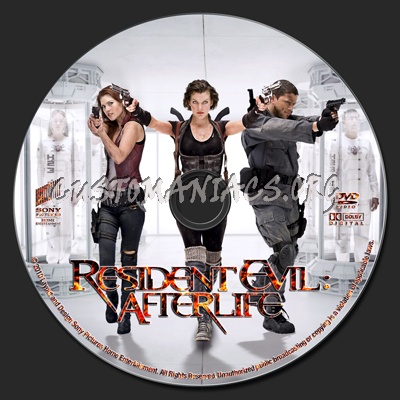 Resident Evil: Afterlife dvd label