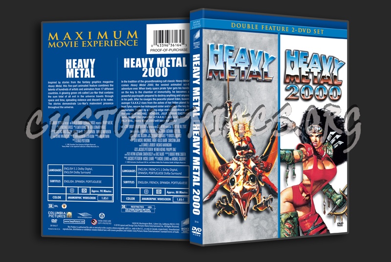 Heavy Metal / Heavy Metal 2000 dvd cover