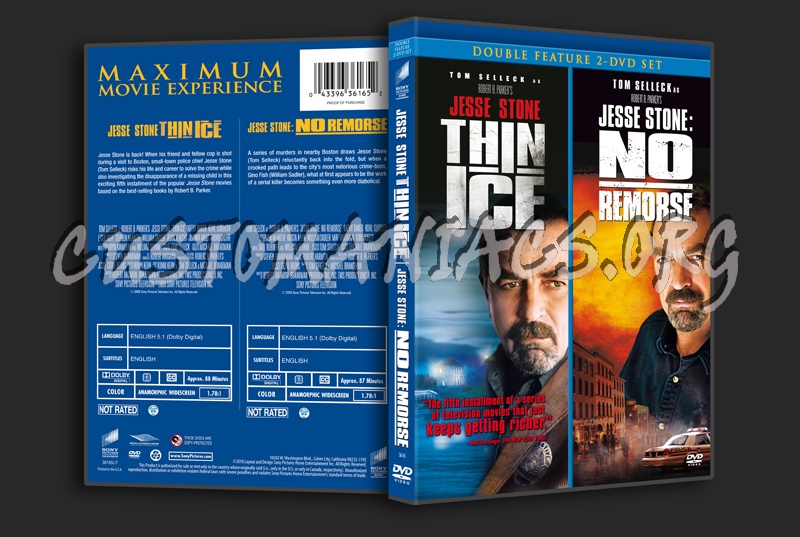 Jesse Stone: Thin Ice / No Remorse dvd cover