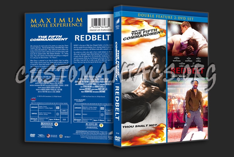 The Fifth Commandment / Redbelt dvd cover