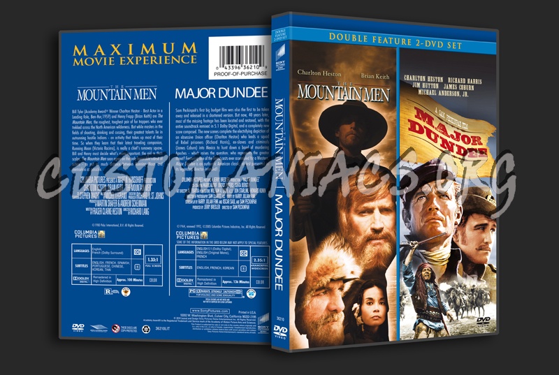 The Mountain Man / Major Dundee dvd cover