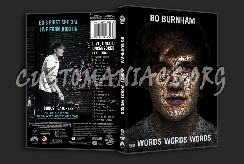 Bo Burnham: Words Words Words dvd cover