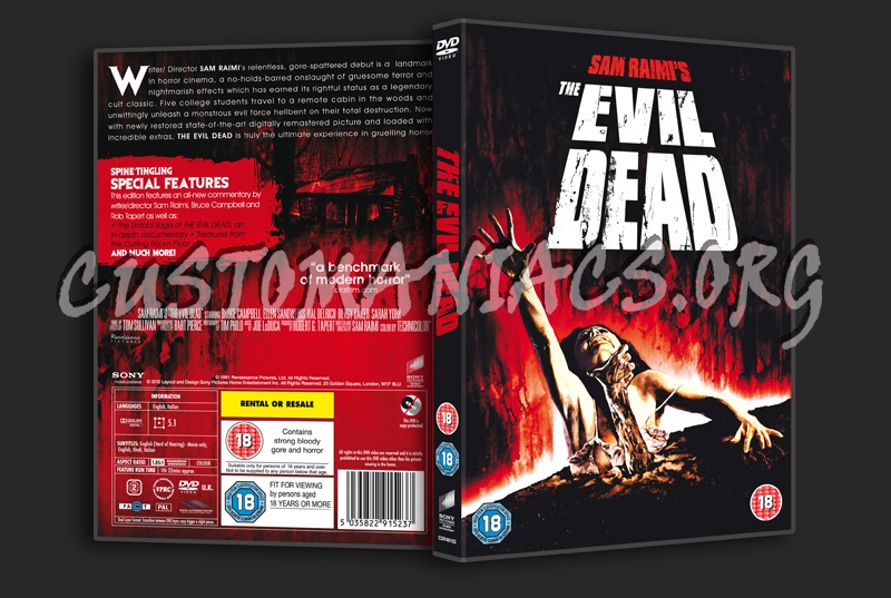 The Evil Dead dvd cover