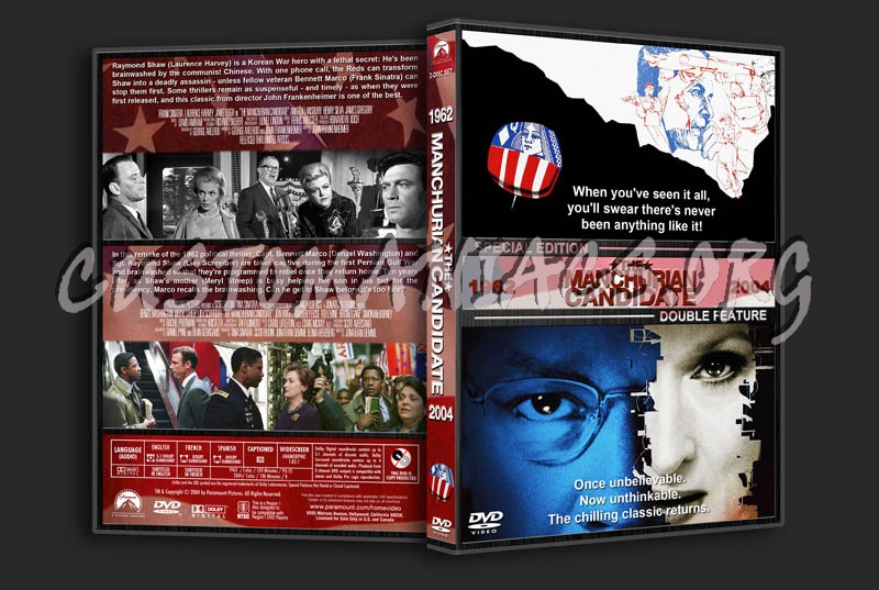 The Manchurian Candidate Double Feature dvd cover