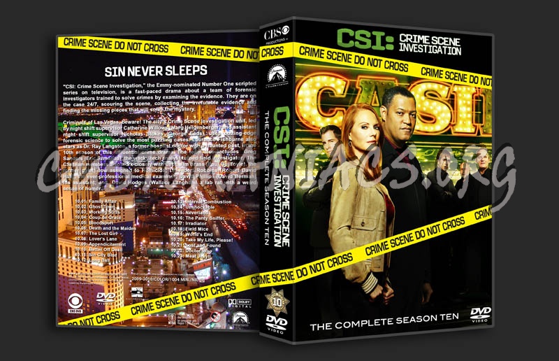 CSI: Season 10 dvd cover