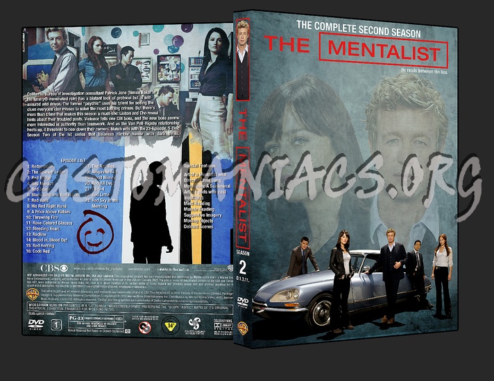 The Mentalist The Complete Second Season dvd cover
