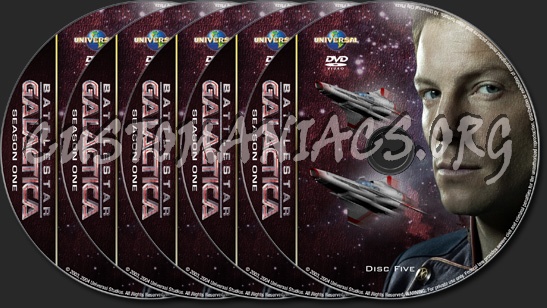 Battlestar Galactica - Season 1 - TV Collection dvd label