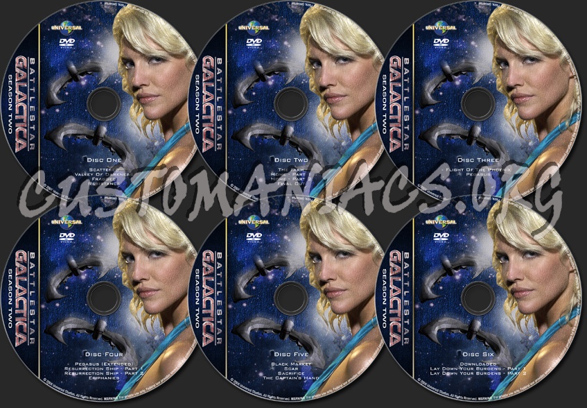 Battlestar Galactica - Season 2 - TV Collection dvd label