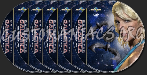 Battlestar Galactica - Season 2 - TV Collection dvd label