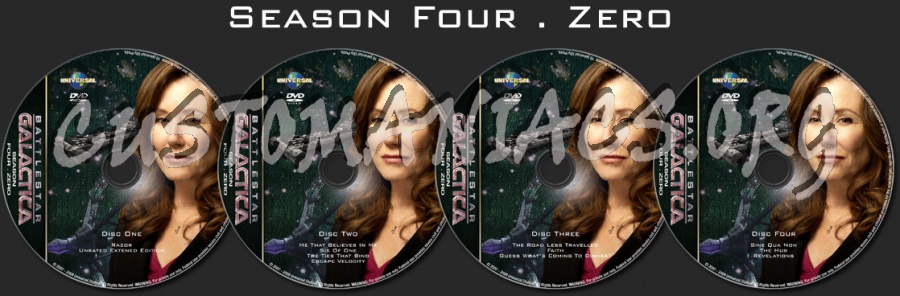 Battlestar Galactica - Season 4 - TV Collection dvd label