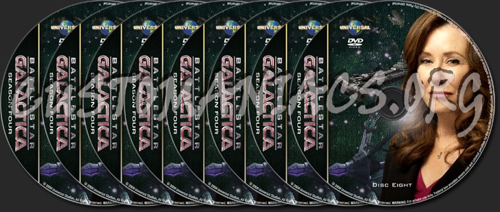 Battlestar Galactica - Season 4 - TV Collection dvd label