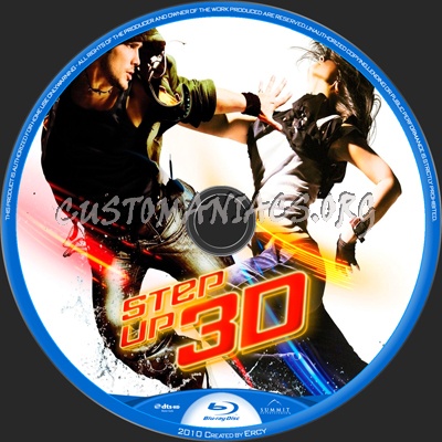 Step Up 3D blu-ray label