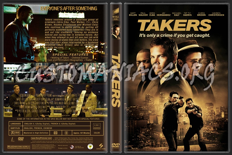 Takers dvd cover