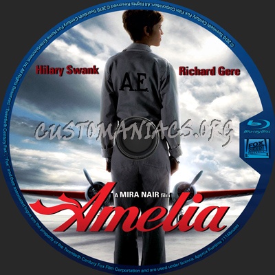 Amelia blu-ray label