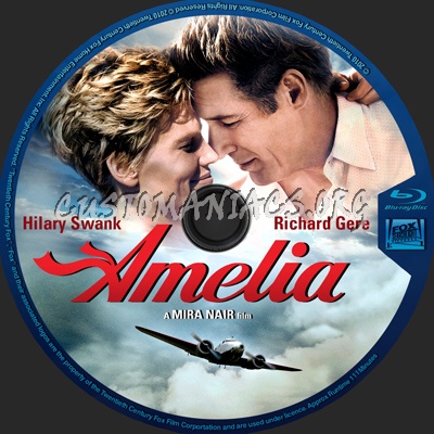 Amelia blu-ray label
