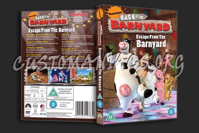 Back at the Barnyard: Escape From the Barnyard dvd cover