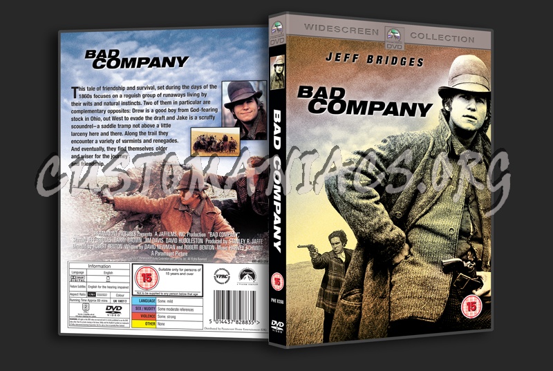 Bad Company (1972) dvd cover