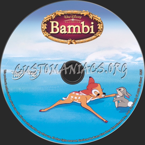 Bambi dvd label