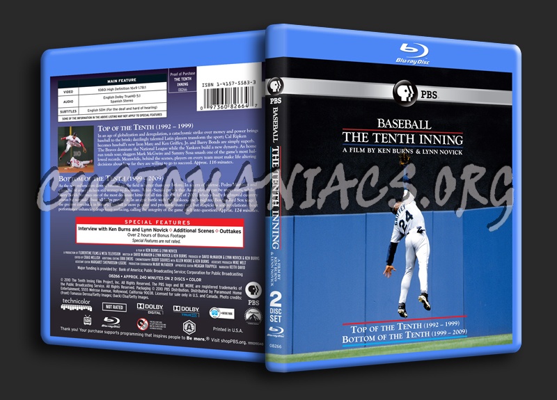 Baseball The Tenth Inning blu-ray cover