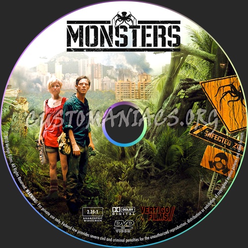Monsters dvd label