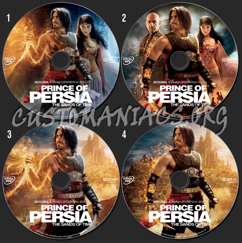 Prince of Persia: The Sands of Time dvd label