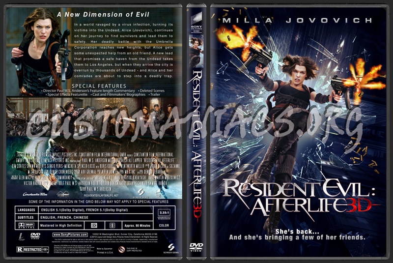 Resident Evil: Afterlife dvd cover