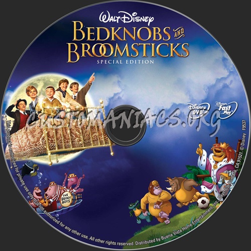 Bedknobs and Broomsticks dvd label