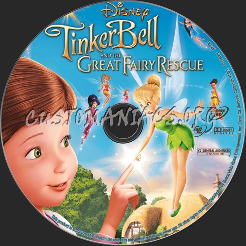 Tinker Bell and the Great Fairy Rescue dvd label