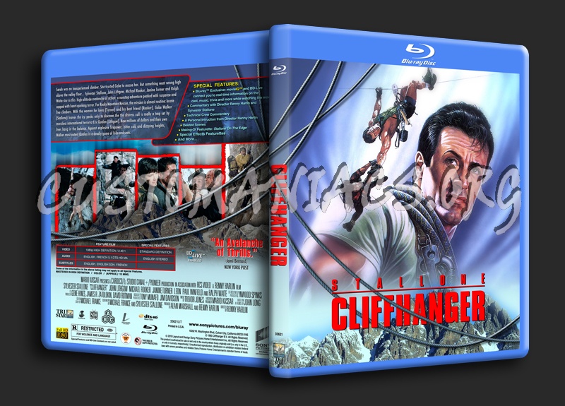 Cliffhanger blu-ray cover