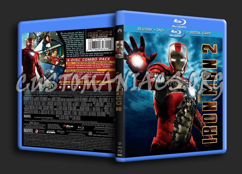 Iron Man 2 blu-ray cover