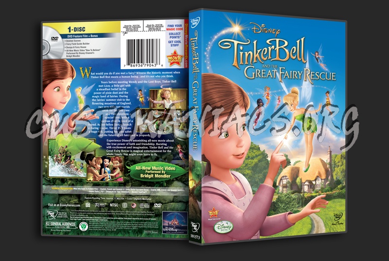 Tinker Bell and the Great Fairy Rescue dvd cover