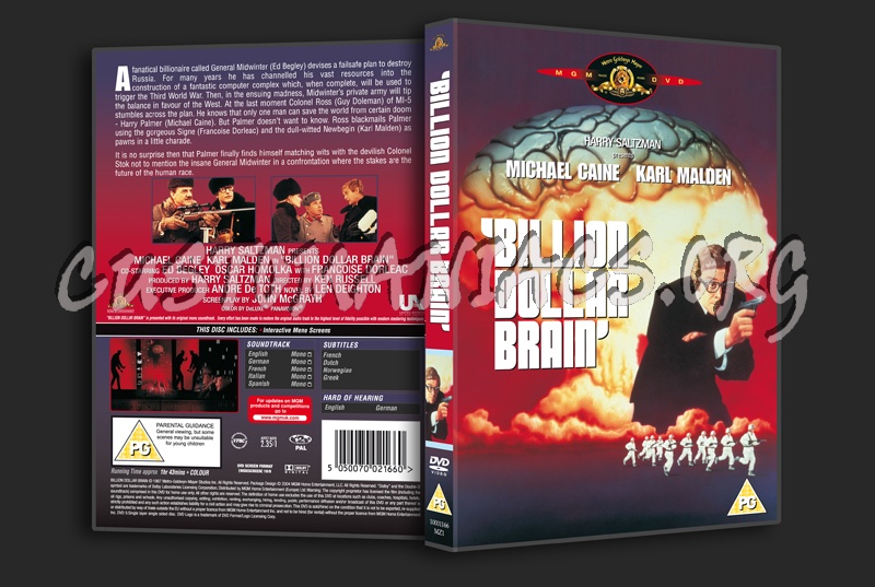 Billion Dollar Brain dvd cover