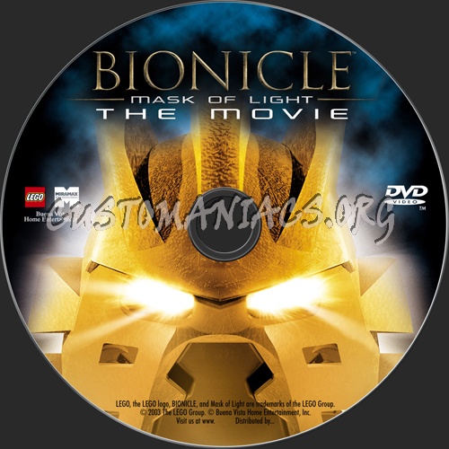 Bionicle Mask of Light dvd label