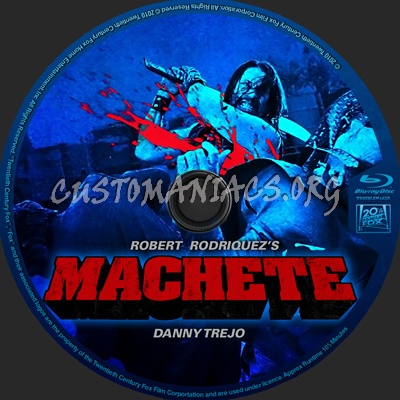 Machete blu-ray label
