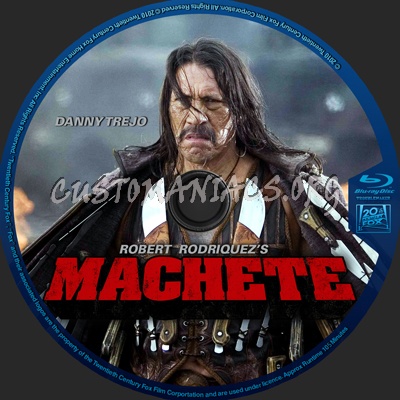 Machete blu-ray label