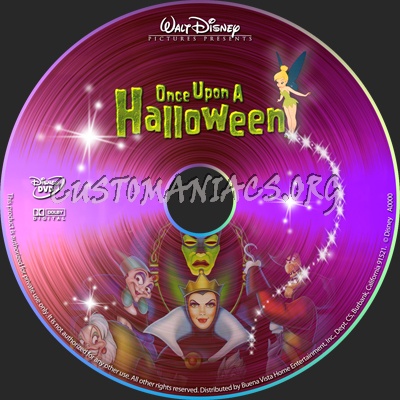 Once upon A Halloween dvd label