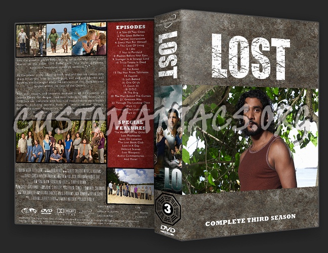 Lost - Complete Collection Series 1-6 dvd cover