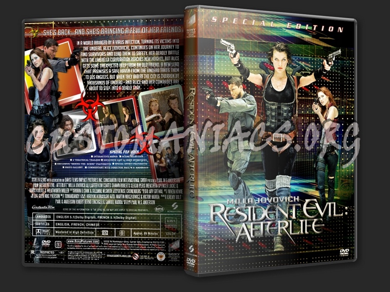 Resident Evil Afterlife dvd cover