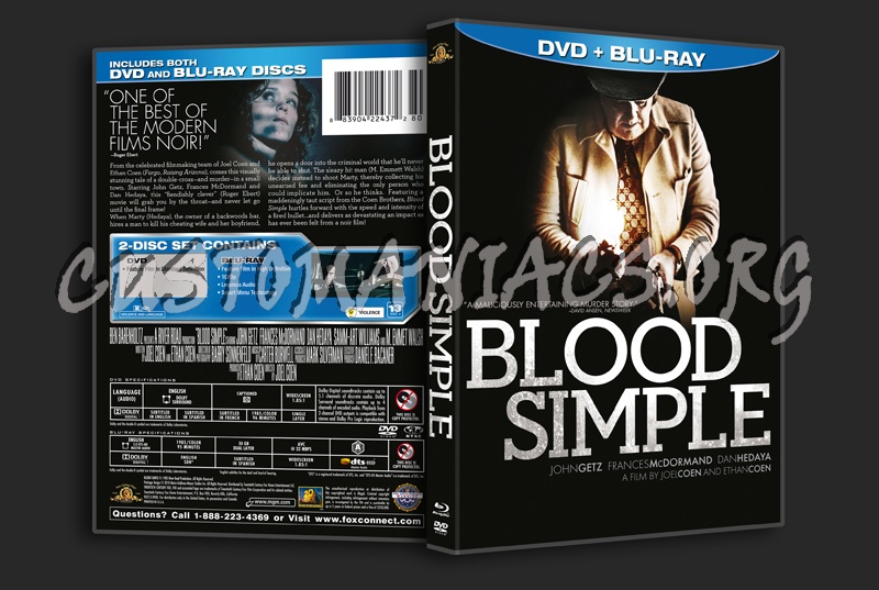 Blood Simple dvd cover