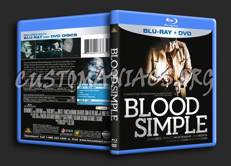 Blood Simple blu-ray cover