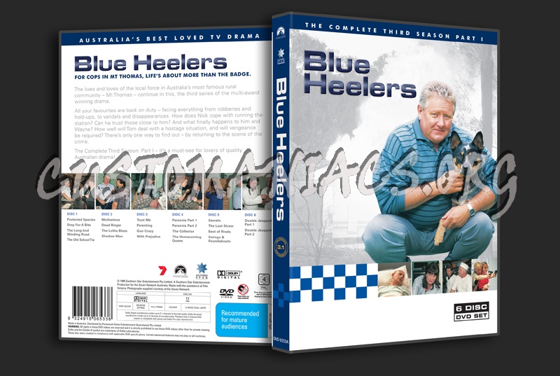 Blue heelers season 3 part 1 dvd cover dvd covers labels by