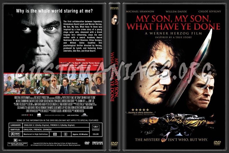My Son My Son What Have Ye Done dvd cover