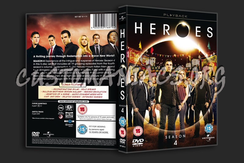 Heroes Season 4 dvd cover