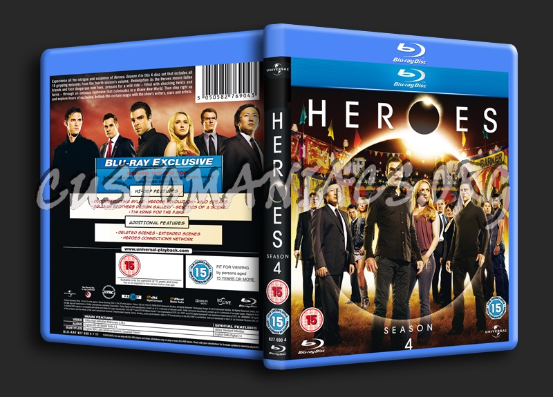 Heroes Season 4 blu-ray cover