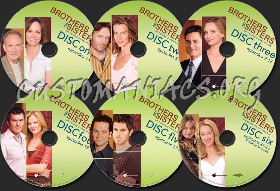 Brothers and Sisters Season 1 dvd label
